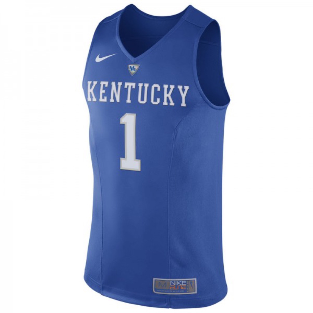 Kentucky Wildcats 2015 Nike Elite Jersey 1 Blue Kentucky Wildcats 2015 Nike Elite Jersey 1 Blue
